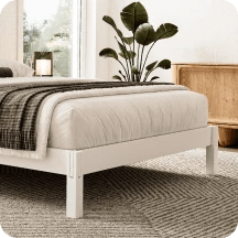 A rendered image showing the Helix Madison Bed Frame