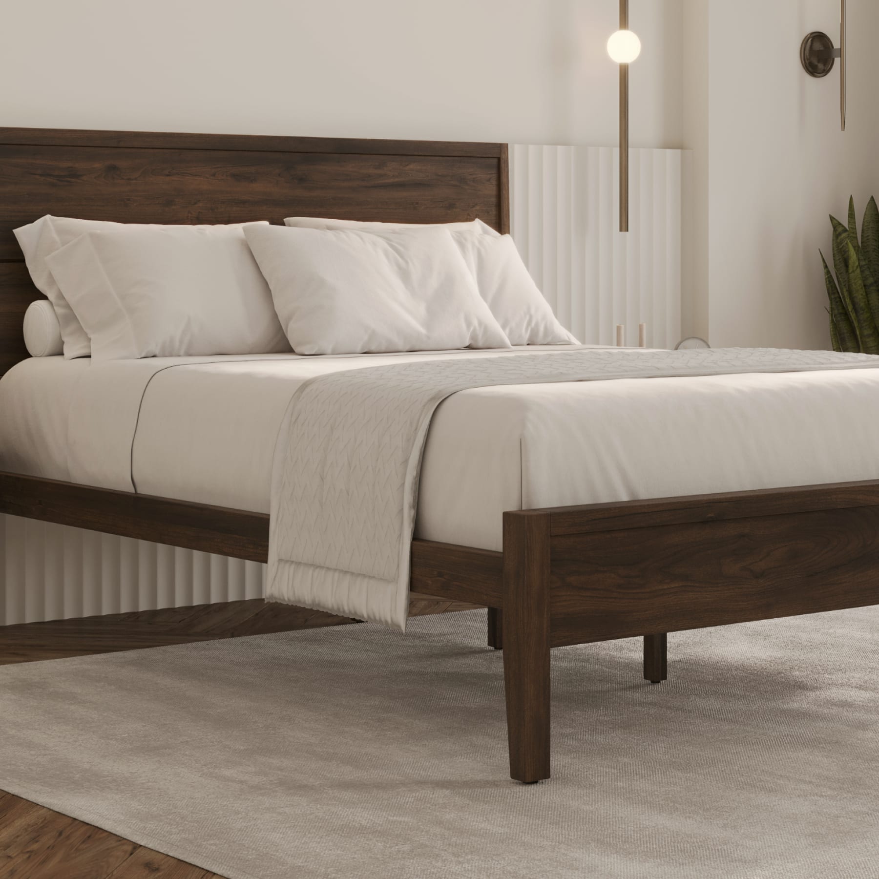 Madison Bed Frame | Birch Natural Organic Mattress Frame - Birch