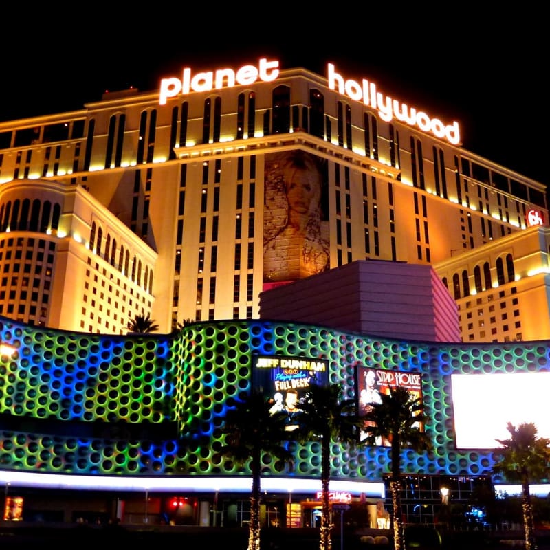 Las Vegas' newest landmark venue lights up to say 'hello world
