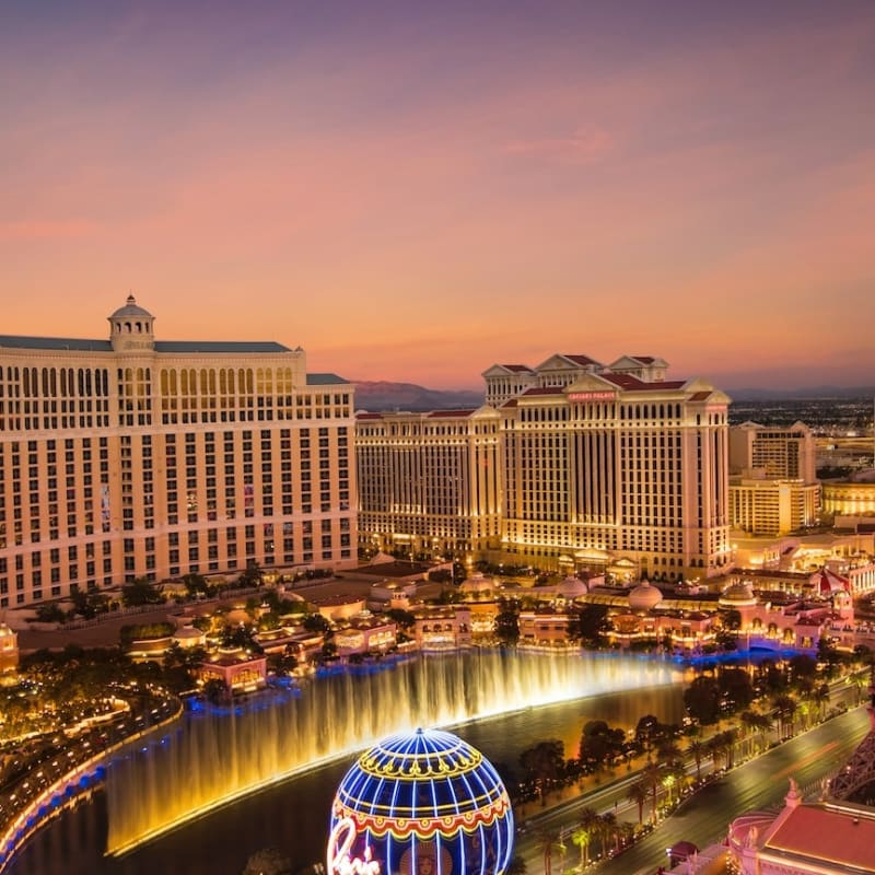 Las Vegas Eiffel Tower at Sunset 