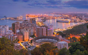 Visite guidée gratuite de Malaga by night