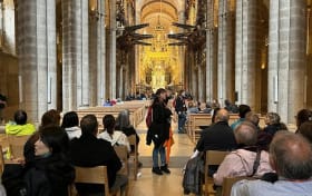 Guidad tur i katedralen i Santiago de Compostela med Portico de la Gloria