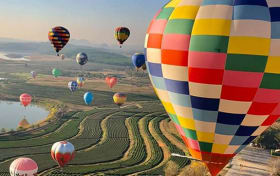 Paseo en globo en Chiang Mai