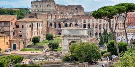 Varaktighet för besöken till Colosseum och Forum Romanum