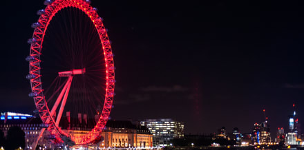 London Eye på natten