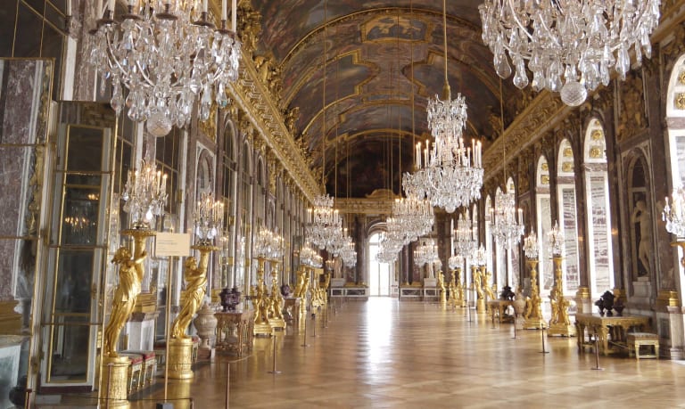 One of the most impressive rooms inside the Palace of Versailles