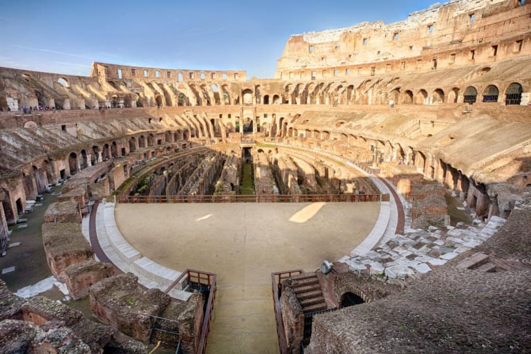 View of the Colosseum arena from the stands| ©Unsplash