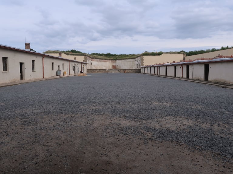 Courtyard of the Terezín Camp| ©ho visto nina volare