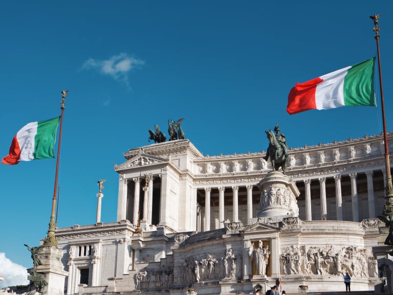 維尼亞廣場（Piazza Venezia），國王伊曼紐二世紀念碑的所在地| ©Michelle Bitetto