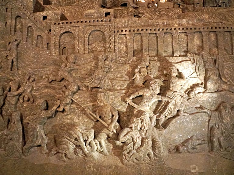 Detail der Dekoration der Kapelle der Heiligen Kinga, Salzbergwerk Wieliczka| ©Dennis Jarvis