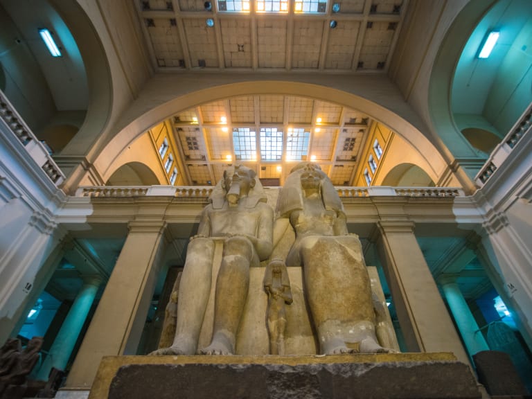 Amenhotep III och drottning Tiye, Egyptiska museet i Kairo| ©Mark Fischer