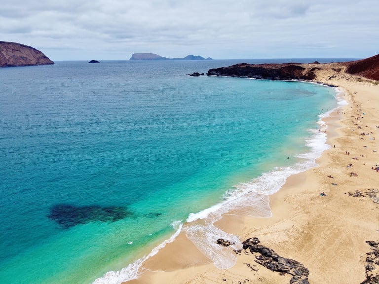 La Graciosa 的其中一個海灘| ©Jorge Fernández Salas