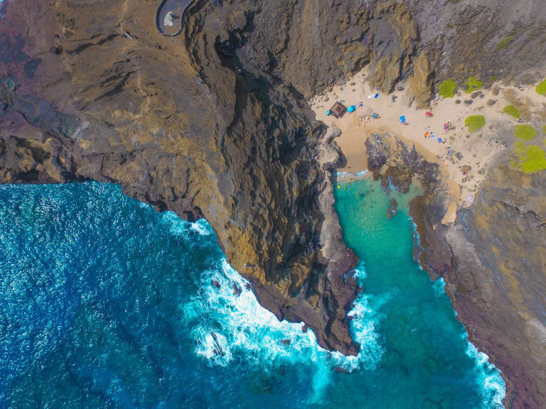 Halona Blowhole 的俯瞰圖| ©Michael Olsen