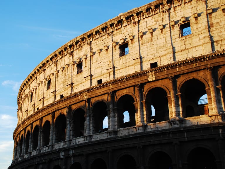 Colosseum illuminated by the early morning light.| ©Rudoni Productions