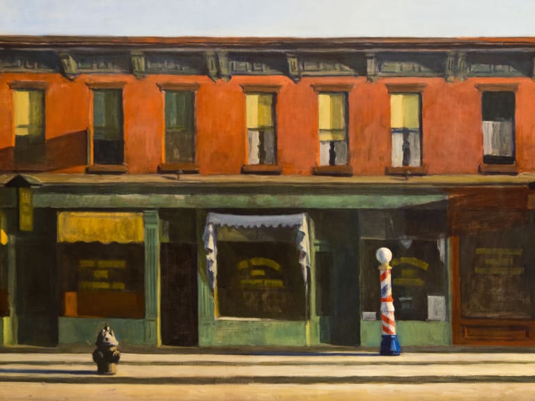 Edward Hopper 的「Early Sunday Morning」。| ©Daniel Kelly