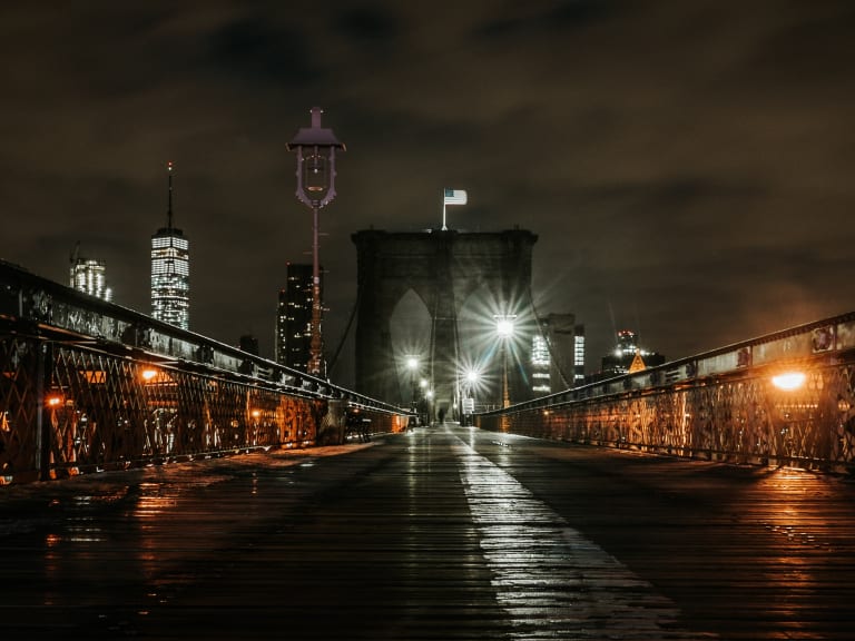 夜幕下的布魯克林大橋| ©Jörg Schubert