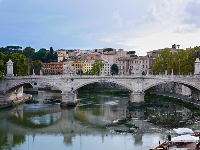 Vittorio Emanuele II 大橋的羅馬景觀| ©Agostino.zamboni