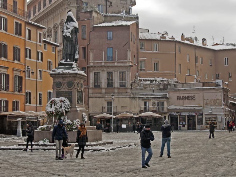 Snö i Campo dei Fiori| ©Nino Guarnacci