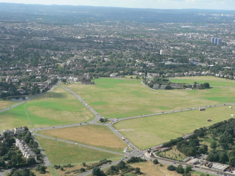 漢普斯特德希思 (Hampstead Heath) 的鳥瞰圖| ©Mark Fosh