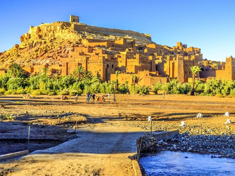 在 Aït Benhaddou Kasbahs| ©Abdel Charaf