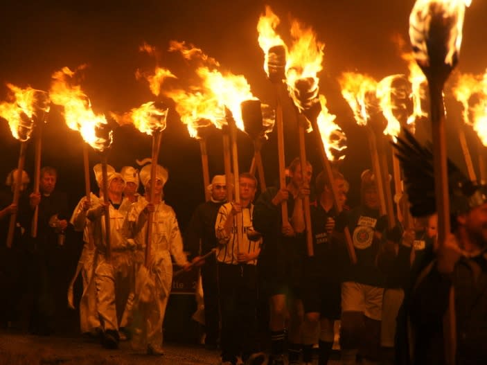 Guides at the South Mainland Helly Aa Festival| ©Mike Pennington