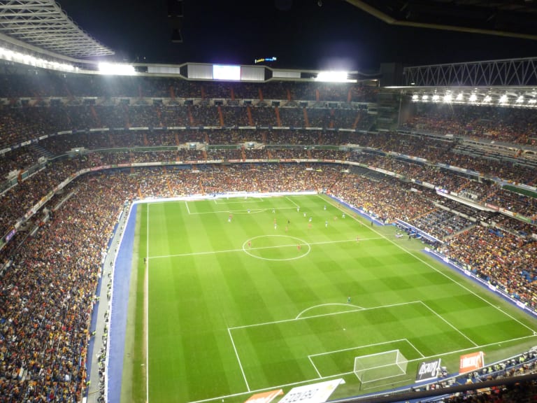 比賽開始時的 Santiago Bernabéu Stadium| ©H. Hurtado