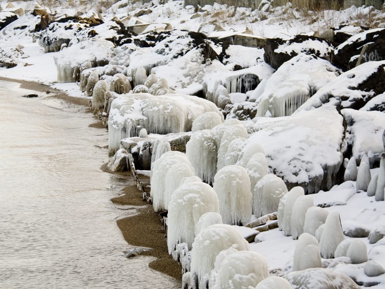 On Frozen Lake Michigan| ©Allan Henderson