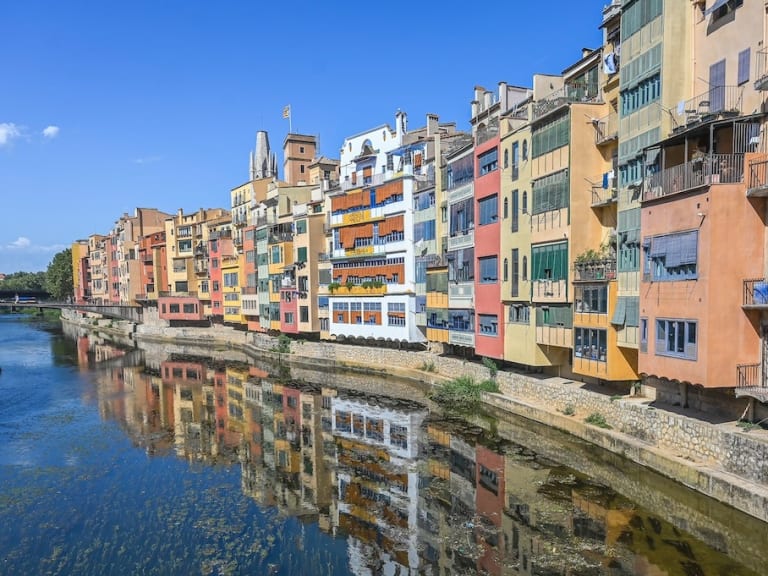 Bunte Häuser in Girona| ©Yosy Rahav