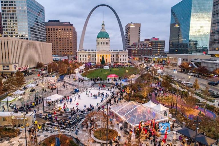 聖路易的聖誕節| ©Gateway Arch Park Foundation