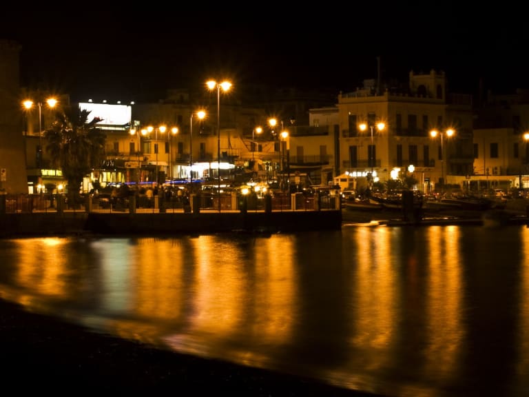 Plaża Mondello nocą|©Manuela