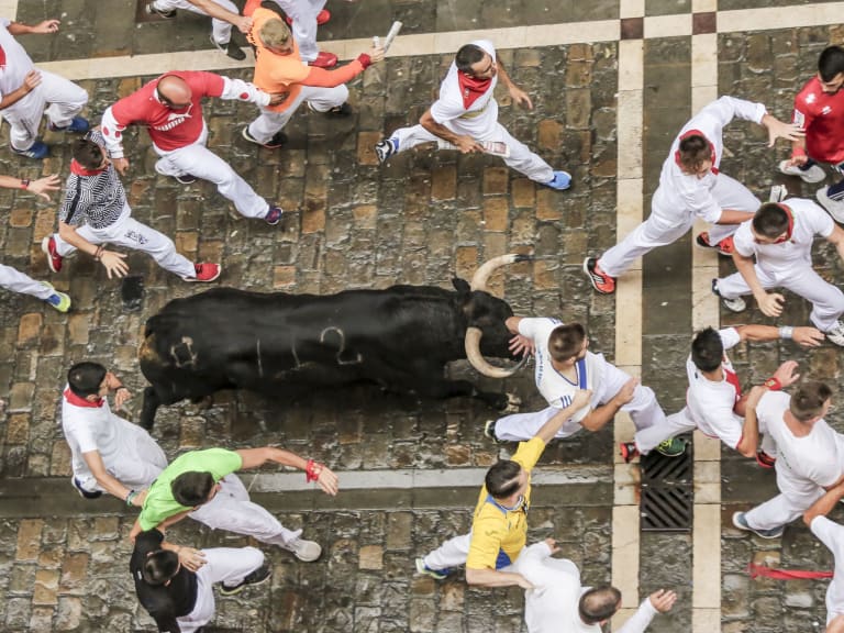 San Fermín stierenrennen| ©VaqueroFrancis