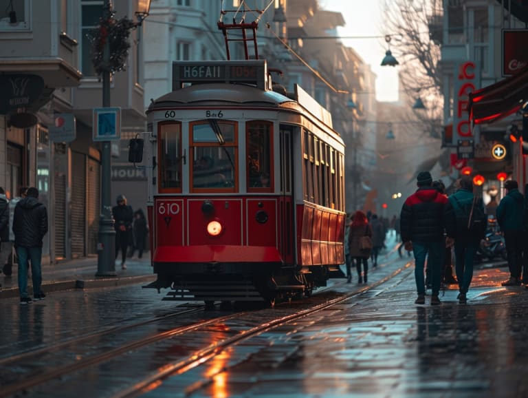 Istiklal Cadessi 經典路線| ©Joaquín Montaño - Midjourney