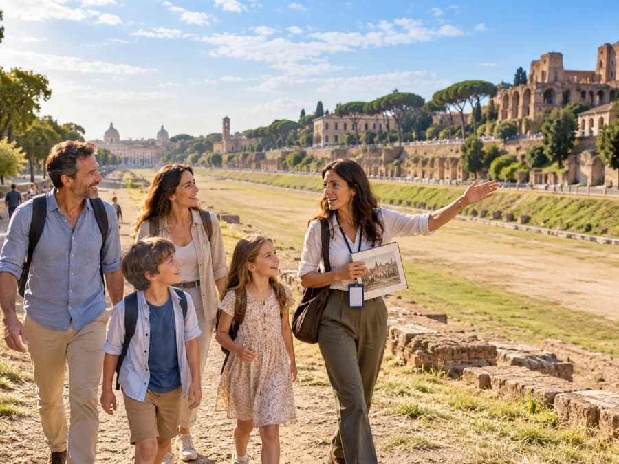 Rom Caracalla-Thermen und der Zirkus Maximus Kinderfreundliche Private Tour