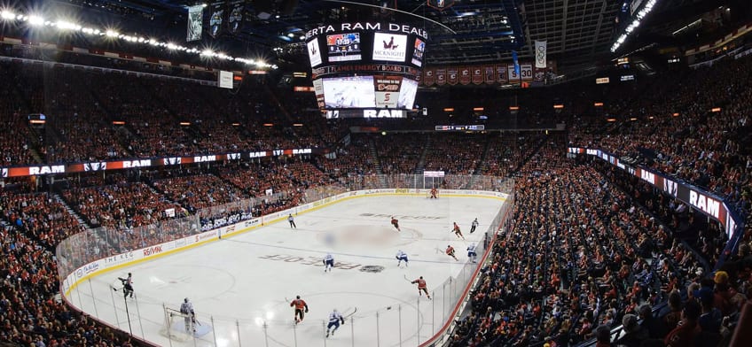 Scotiabank Saddledome - Calgary Flames Vs. New Jersey Devils