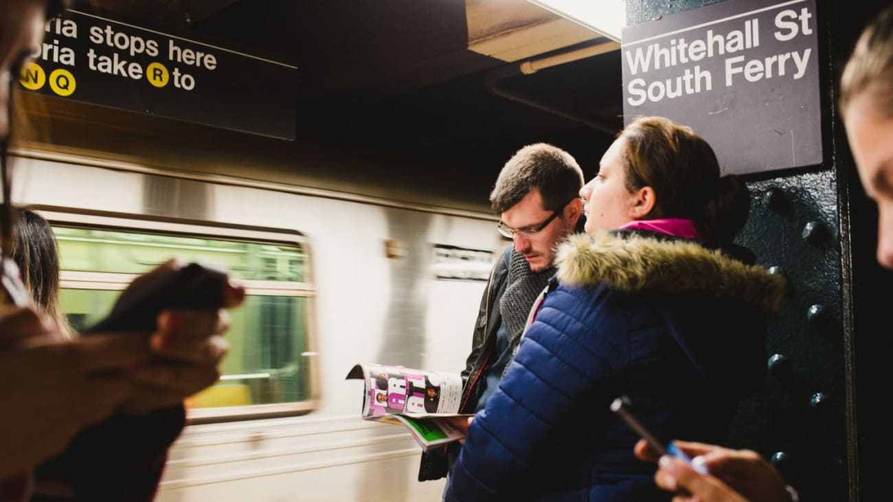 Führung zu der U-bahn von New York City