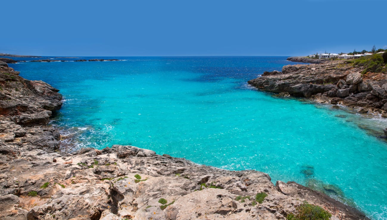 Cala Blanca in Menorca