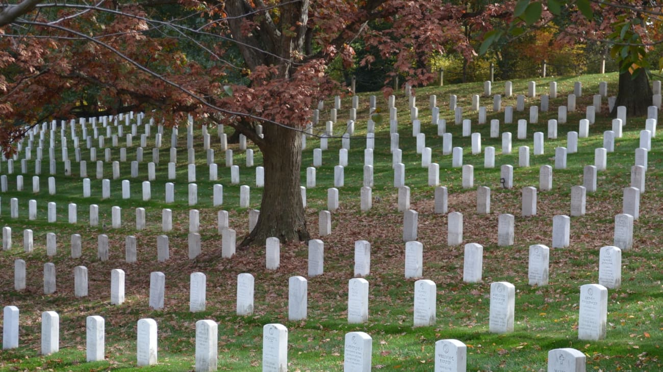 Monuments de Guerre et Cimetière d'Arlington à Washington