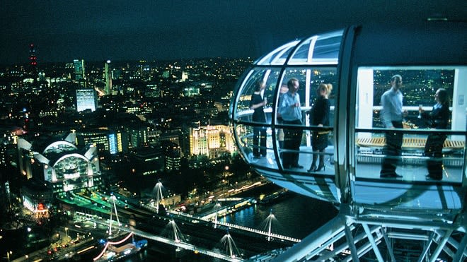 El London Eye de noche