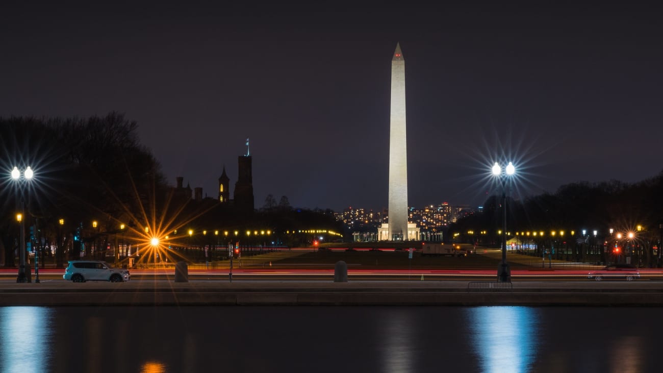 12 Coisas para Fazer em Washington à Noite