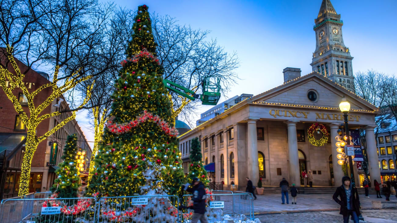 Bedste julemarkeder i Boston