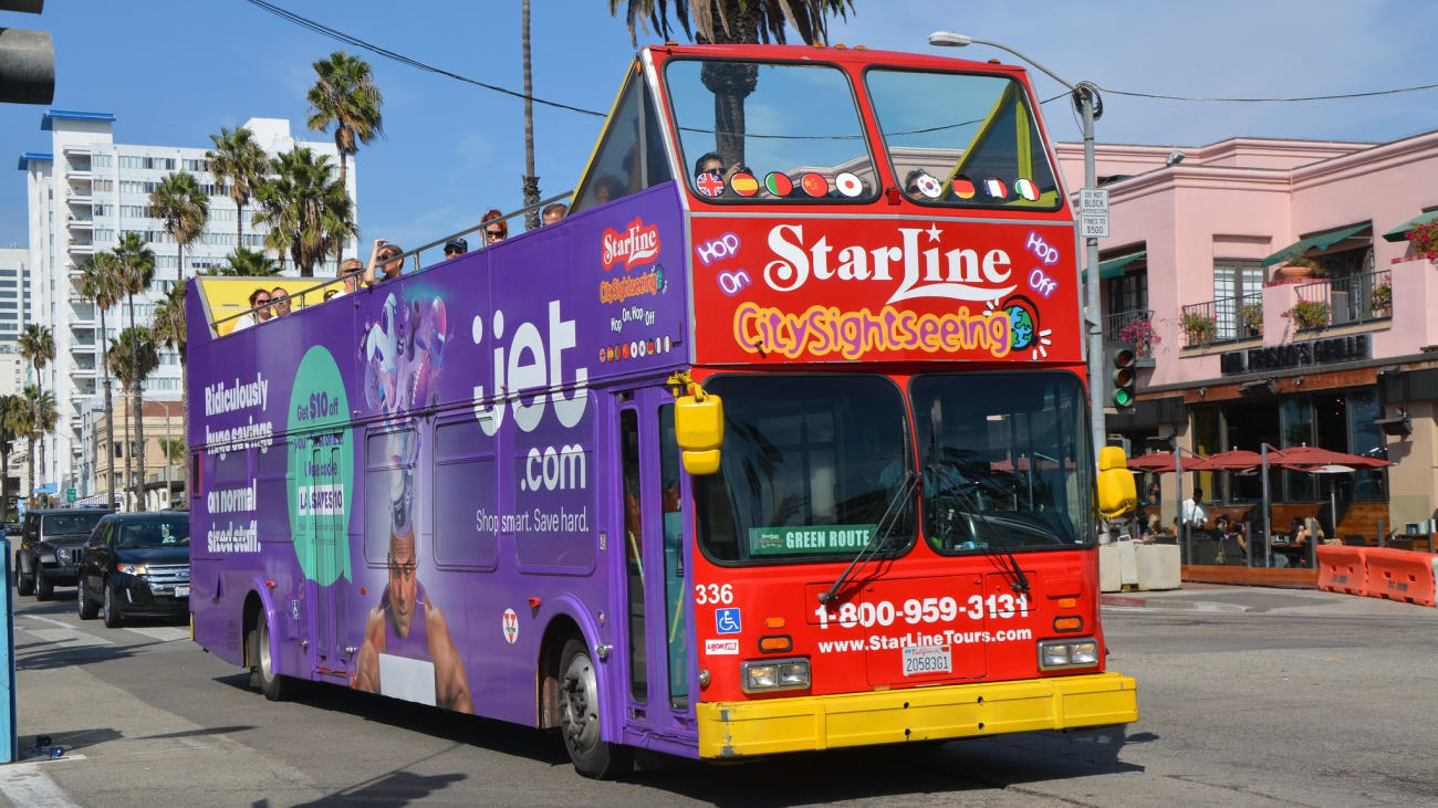 Tour in autobus hop on/hop off a Los Angeles