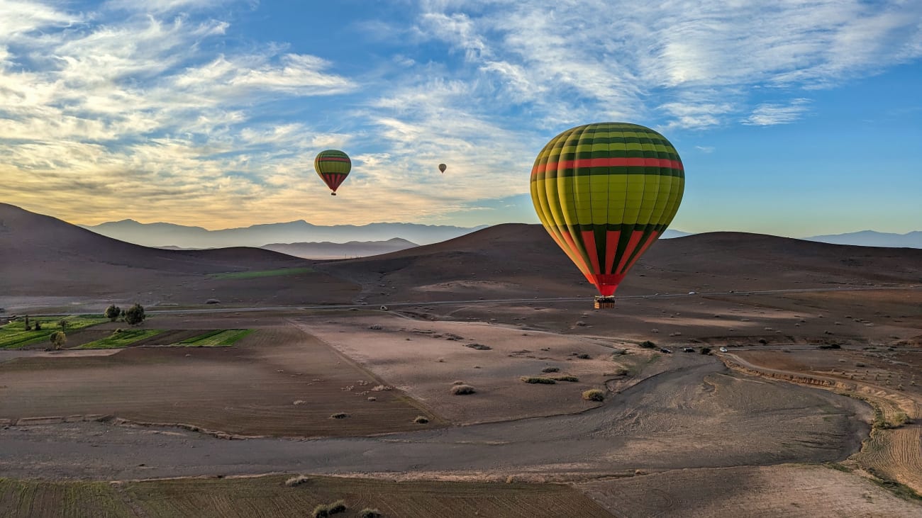 Giro in mongolfiera a Marrakech