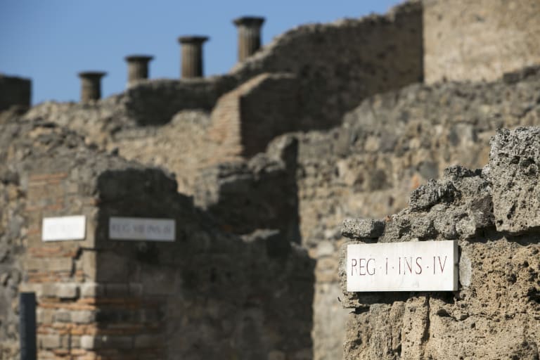 Détail des rues de Pompéi