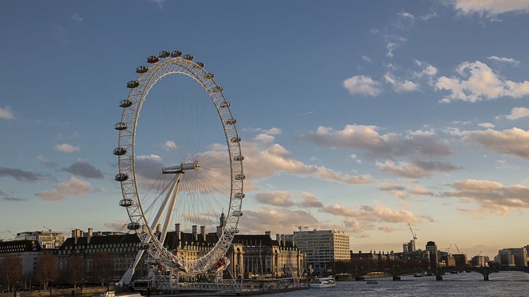 The London Eye from across the River Thames