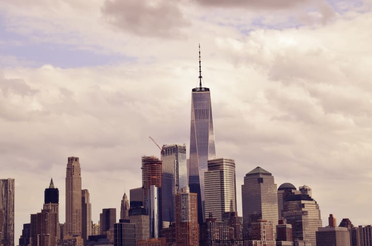 Vue aérienne de New York
