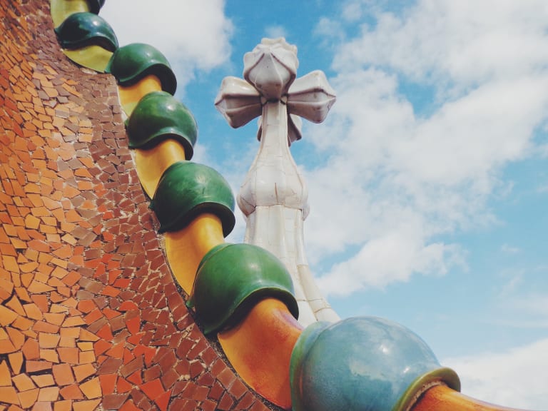 Detail view of Park Güell