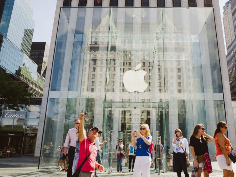 Loja da Apple na 5ª Avenida em Manhattan, Nova Iorque, Estados