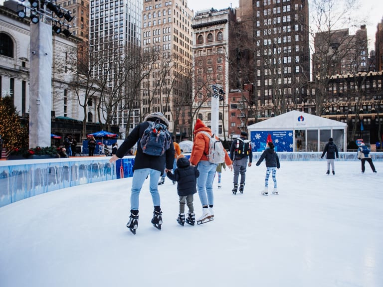 free ice skating in bryant park