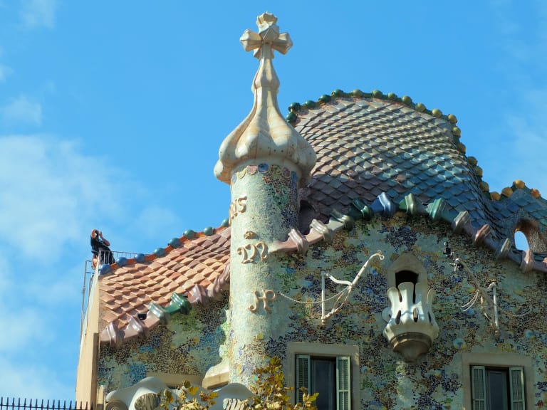 Casa Batlló roof detail| ©Keith Roper