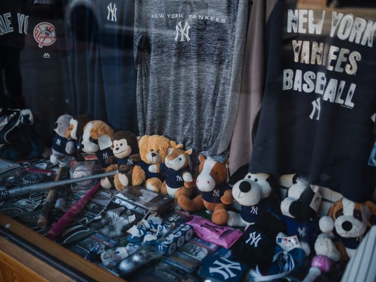 New York Yankees' Jerseys, Modell's Sporting Goods Store Interior